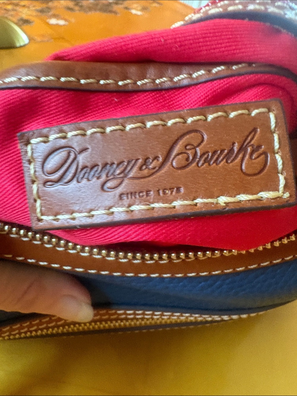 Dooney & Bourke Pebble Grain Piper in Jeans color - Picture 8 of 10